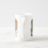 dragon en tijger yin yang symbool porselein kop (Achterkant)