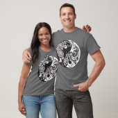 dragon en tijger yin yang symbool t-shirt (Unisex)