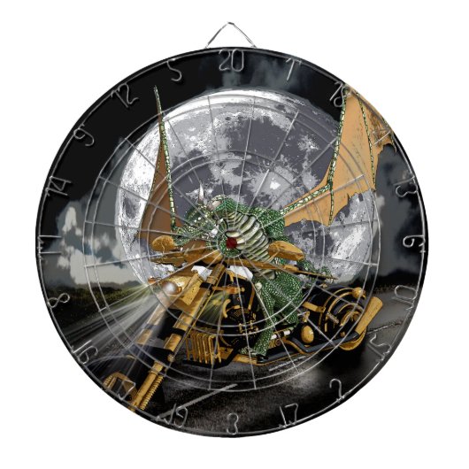 Dragon en vloerbedekking slepen en rennen dartbord (Voorkant)