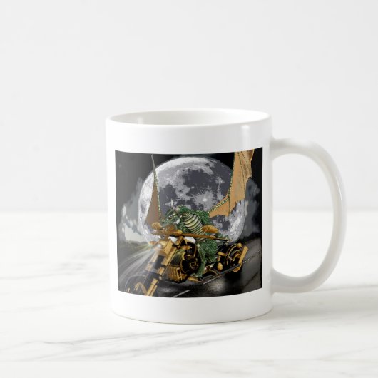 Dragon en vloerbedekking slepen en rennen koffiemok (Rechts)