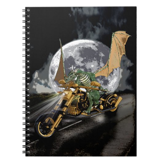 Dragon en vloerbedekking slepen en rennen notitieboek (Voorkant)