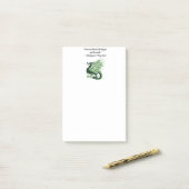 Dragon en zijn Wrath Shakespeare King Lear Cartoon Post-it® Notes (Op bureau)