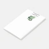 Dragon en zijn Wrath Shakespeare King Lear Cartoon Post-it® Notes (Schuin)