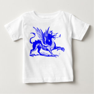 Dragon Engraving - Blauw