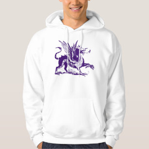 Dragon Engraving - Deep Paars Hoodie