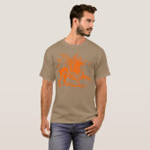 Dragon Engraving - Oranje T-shirt (Voorkant volledig)