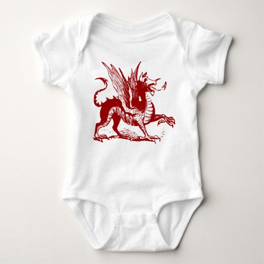 Dragon Engraving - Ruby Red Romper (Voorkant)