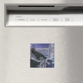 Dragon et Château Magnet Carré (In Situ (Lave-vaisselle))