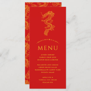 Dragon et Phoenix   Menu de thème rouge uni