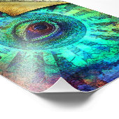 Dragon Eye Ancient Relic Art Print Foto Afdruk (Hoek)