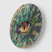 Dragon Eye Mythische Fantasie Grote Klok (Hoek)