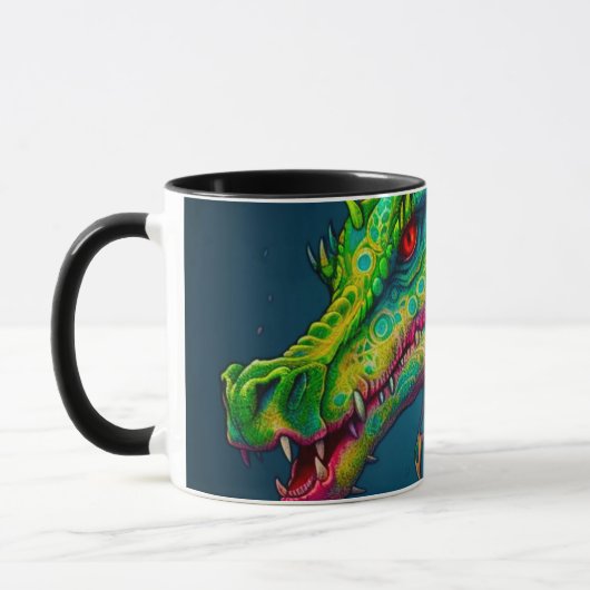 Dragon Face Mok (Links)