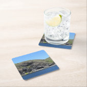 Dragon Face Rock Cliffs Skye Vierkante Kartonnen Onderzetter (Insitu)