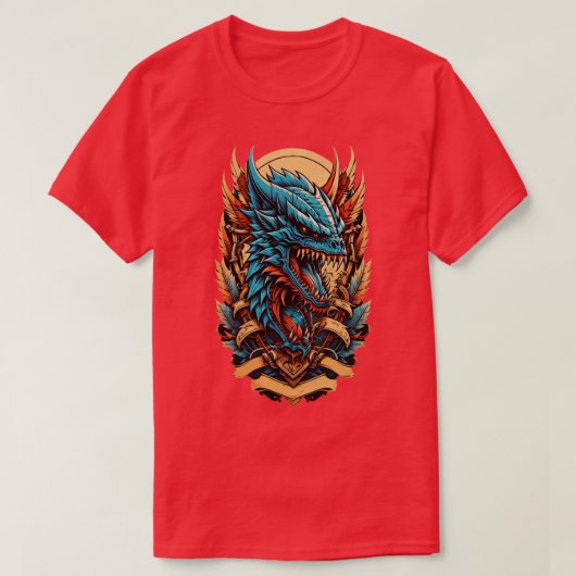 Dragon Face T-shirt (Design voorkant)