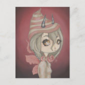 Dragon fairy briefkaart roze (Voorkant)