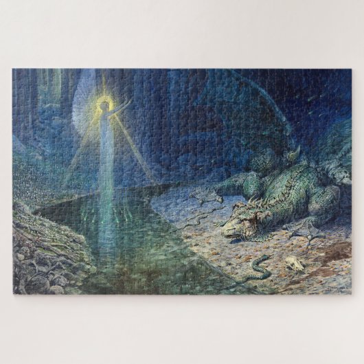 Dragon & Fairy Fantasy Art Legpuzzel (Horizontaal)