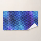 Dragon Fantastique Iridescent Écailles Bleues Viol (Serviette à main)