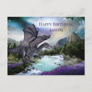 Dragon Fantasy Child Birthday Briefkaart