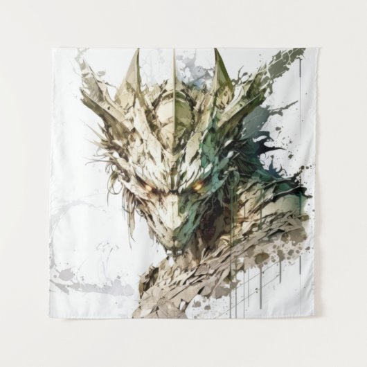 Dragon Fantasy Dierenschilderij Wildlife Outdoors Wandkleed (Voorkant)