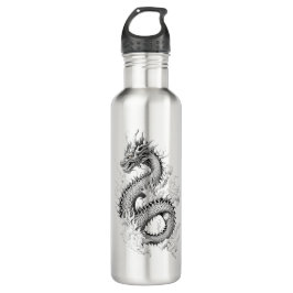 Dragon Fantasy Wild Animal Illustration Art Tattoo Waterfles