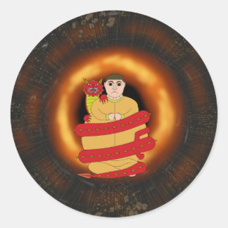 Dragon Fat Guy Sticker