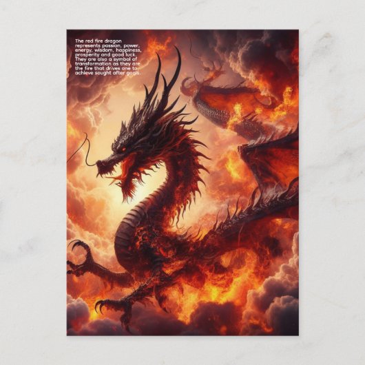Dragon Fire Briefkaart (Voorkant)