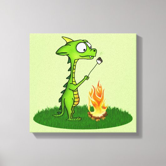 Dragon Fire Canvas Afdruk (Voorkant)