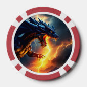 Dragon Fire Lightning Fight 2 Poker Chips (Achterkant)