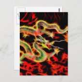 Dragon Fire on Lucky Energy Briefkaart (Voorkant / Achterkant)