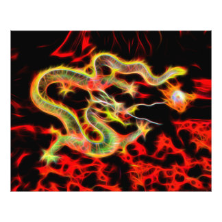 Dragon Fire on Lucky Energy Foto Afdruk