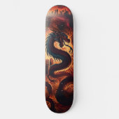 Dragon flame skate skateboard (Voorkant)