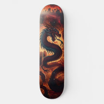 Dragon flame skate