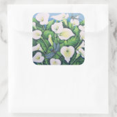 Dragon Flies Vierkante Sticker (Tas)