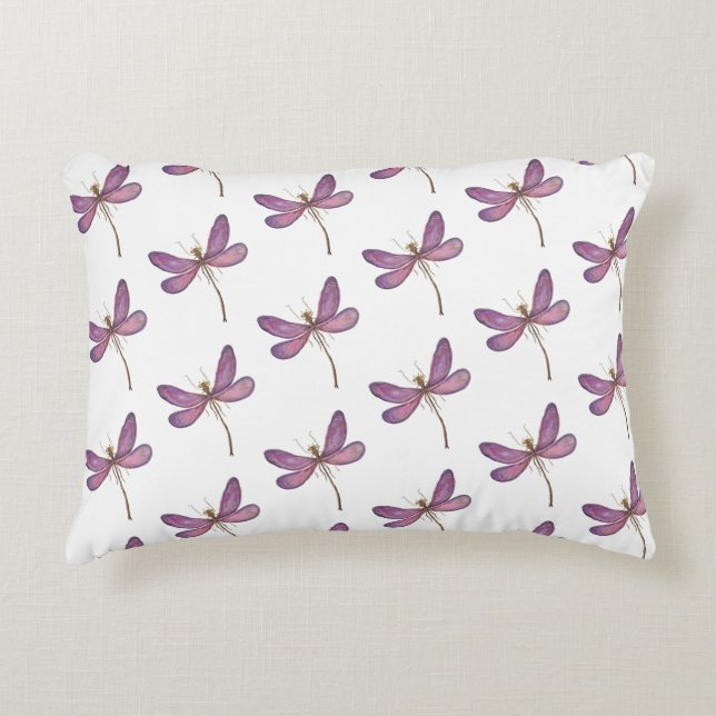 Dragon Fly Pattern Accent Kussen (Voorkant)
