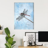Dragon Fly Poster (Thuiskantoor)
