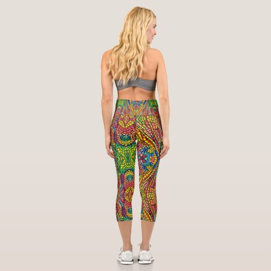 Dragon Fly Wing Capri Leggings (Verso)