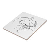 Dragon Fossils Tegeltje (Zijkant)