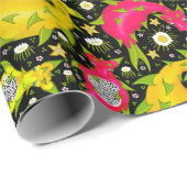 Dragon Fruit Dragons - tropisch feest Cadeaupapier (Rol Hoek)