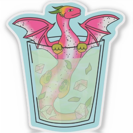 Dragon Fruit Drink Sticker (Devant)