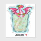 Dragon Fruit Drink Sticker (Feuille)