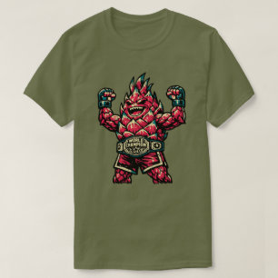 Dragon Fruit MMA Kampioen — Vintage Retro Vechters T-shirt