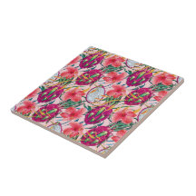 Dragon Fruit Tropical Floral Modern Green Palm