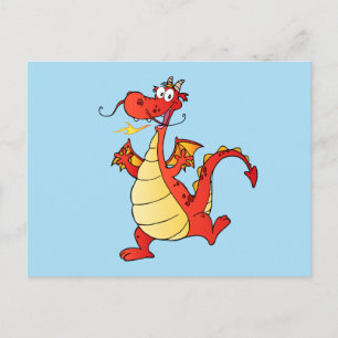 Dragon Funny Happy Briefkaart