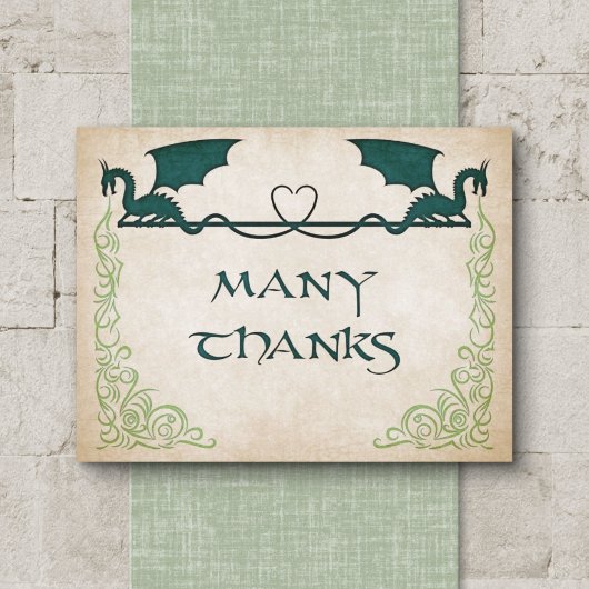 Dragon Gamer Fantasy Bedankkaart