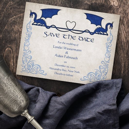 Dragon Gamer Fantasy Save The Date