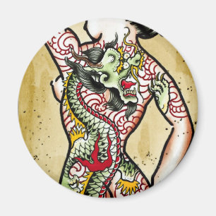 "Dragon Geisha" Magneet