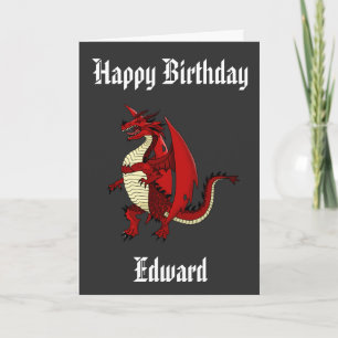 Dragon gepersonaliseerde mythische schepsel verjaa kaart