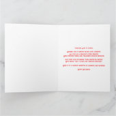 Dragon Gezegde Merry Christmas Kaart (Binnen)