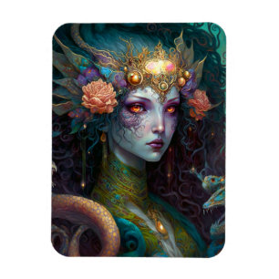 Dragon Goddess Queen Fantasy Art Magneet