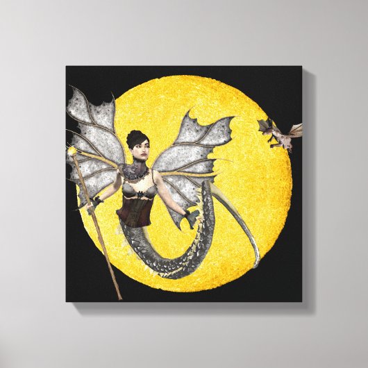 Dragon Goddess Wrapped Canvas Afdruk (Voorkant)